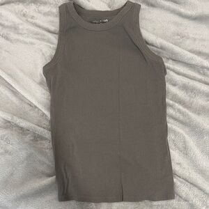 Maurices Ribbed Tank Top - Olive